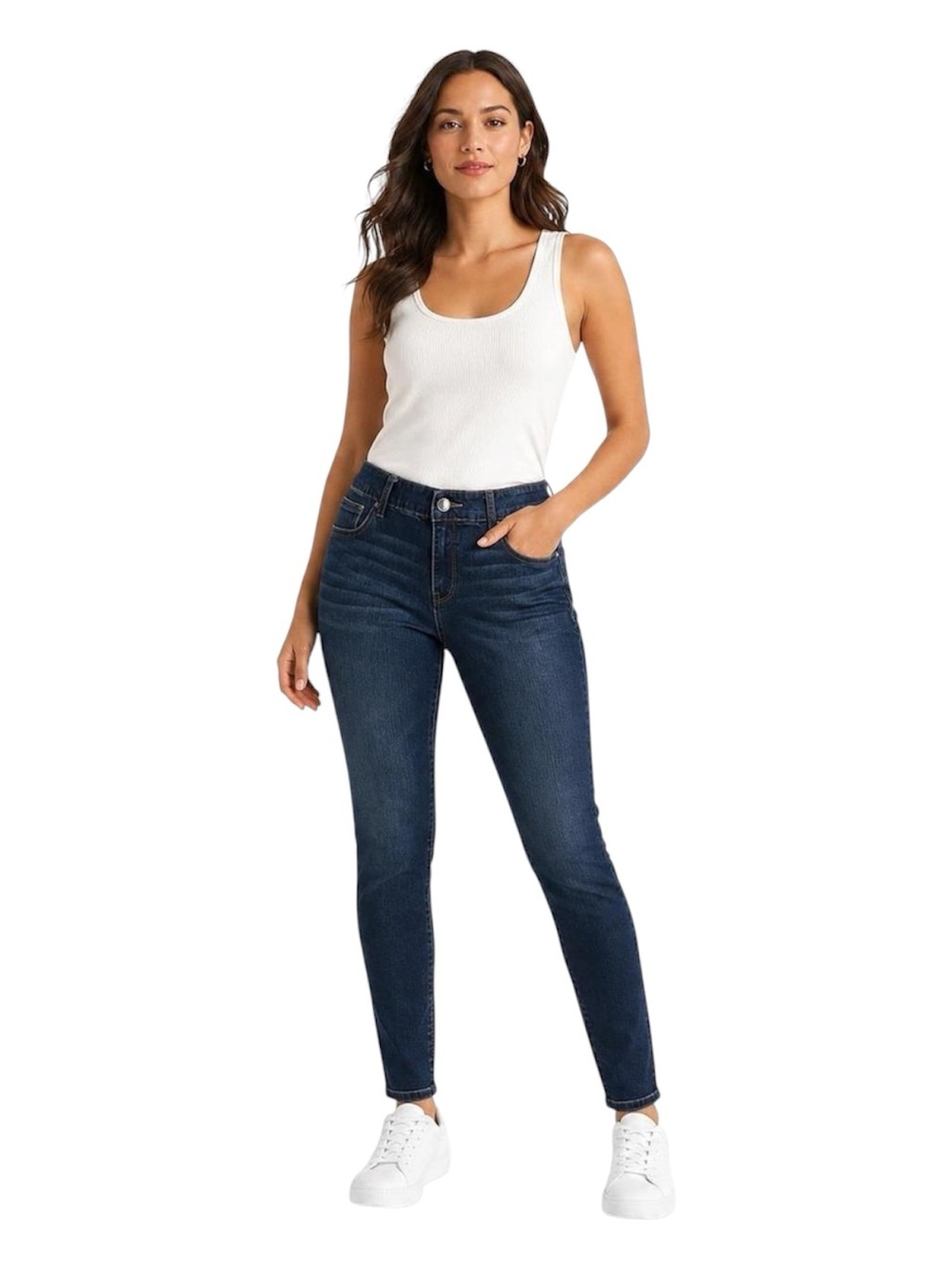 Chicos Jeans, Platinum Jegging, High-Rise Indigo Skinny Jeans for Women